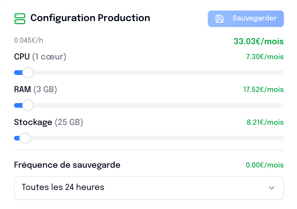 Configuration Production Calculator