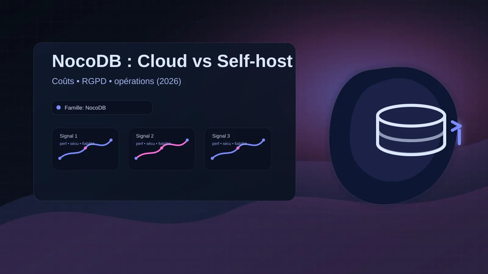 NocoDB Cloud vs auto-hébergé : coûts, RGPD, performance et risques (guide 2026)